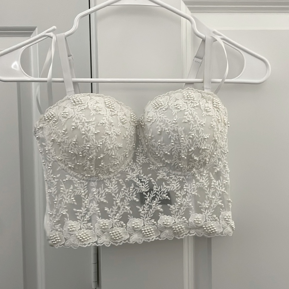 Windsor Pearl Beaded Corset